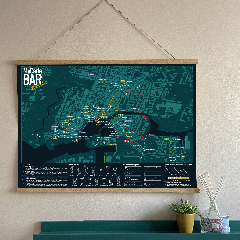 Carte des Bars de La Rochelle