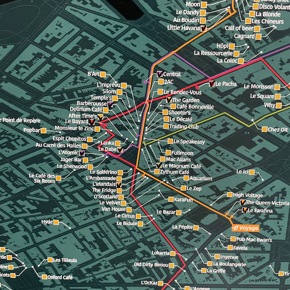 Carte des Bars de Lille