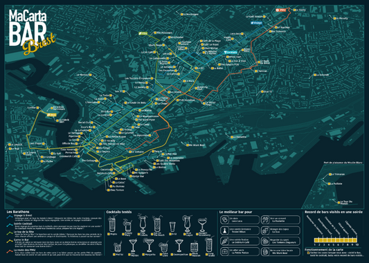 Carte des Bars de Brest