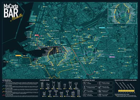 Carte des Bars de Marseille