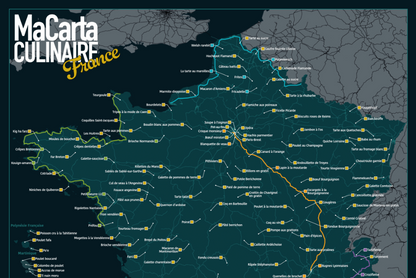 Carte des Spécialités Culinaires Françaises