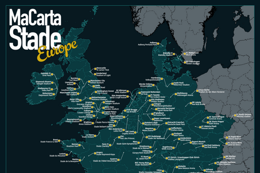 Carte des Stades de Football d’Europe