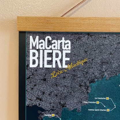 Carte des Bière Loire-Atlantique (59 brasseries à cocher)