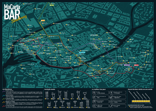 Carte des Bars de Strasbourg