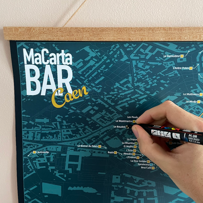 Carte des Bars de Caen