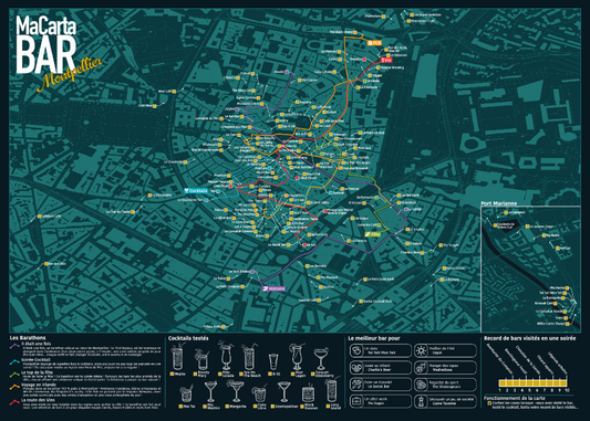 Carte des Bars de Montpelier