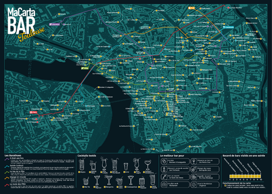 Carte des Bars de Toulouse