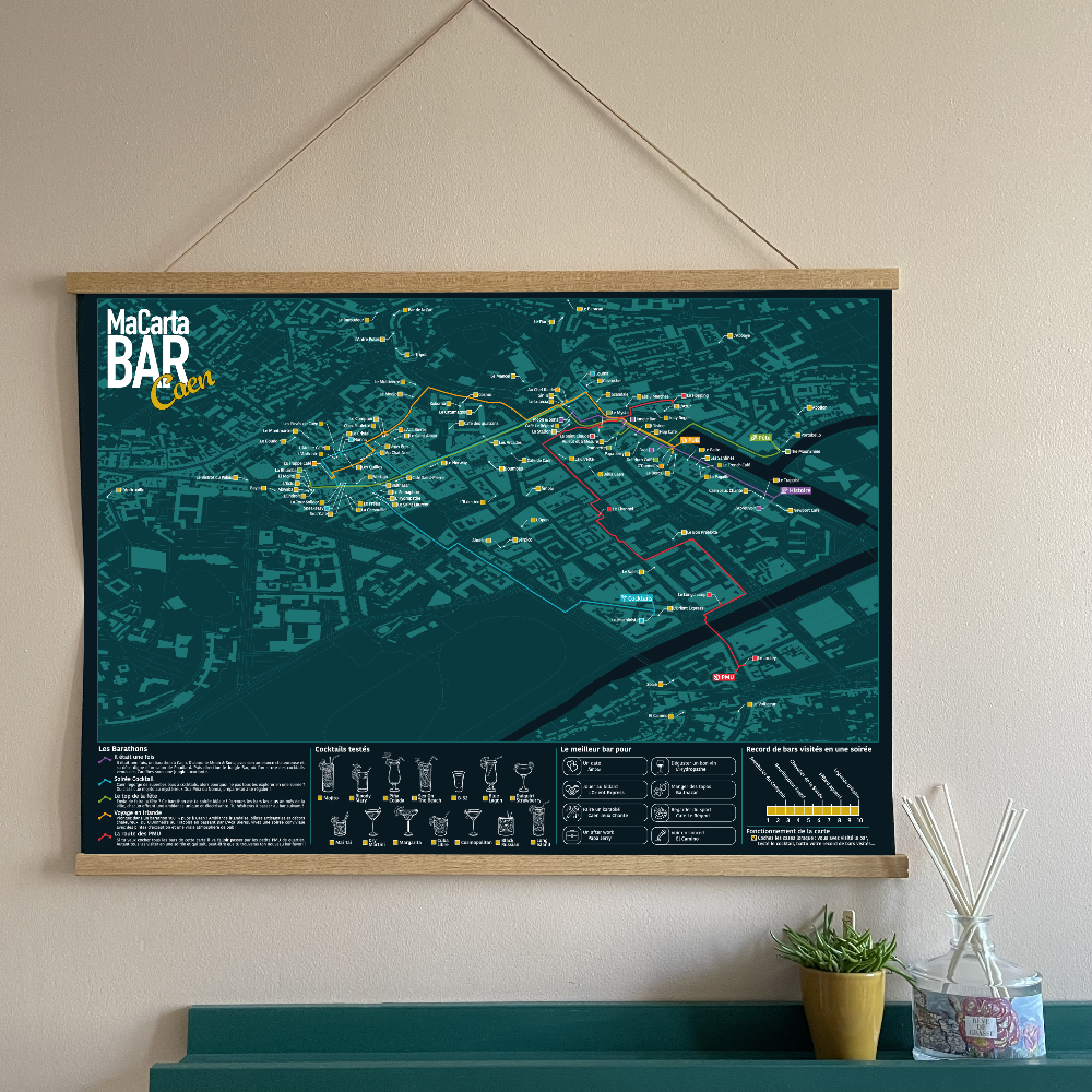 Carte des Bars de Caen
