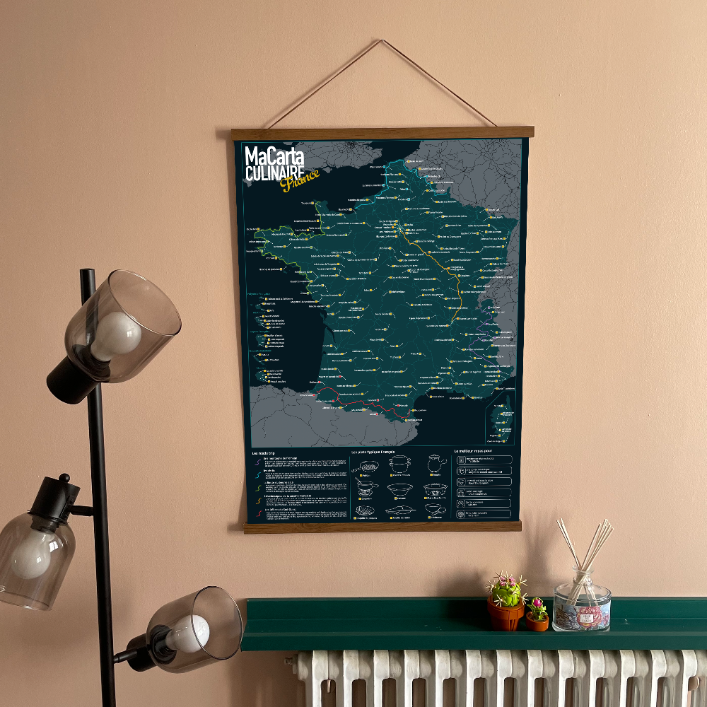 Carte des Spécialités Culinaires Françaises