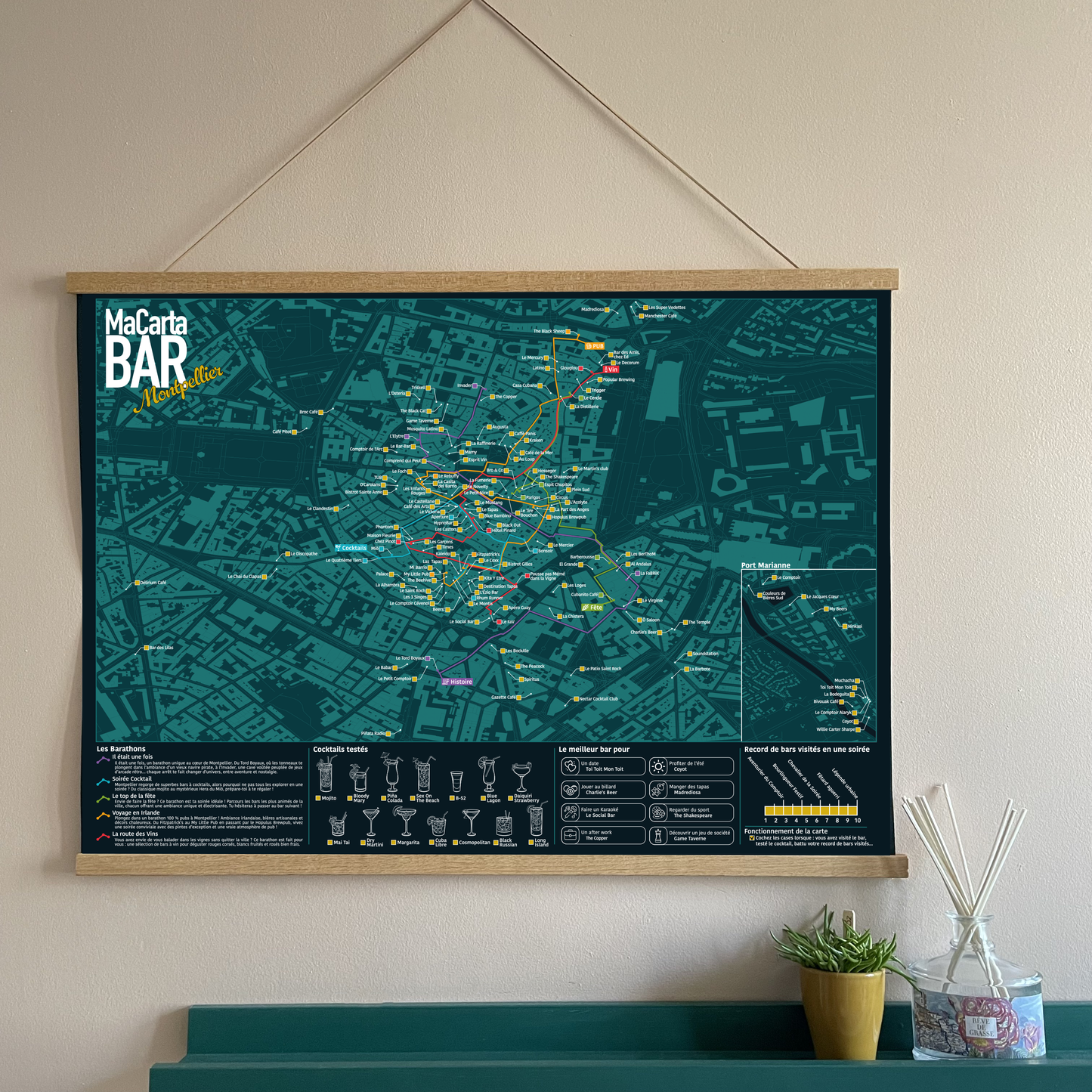 Carte des Bars de Montpelier