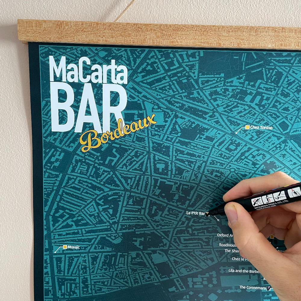 Carte des Bars de Bordeaux