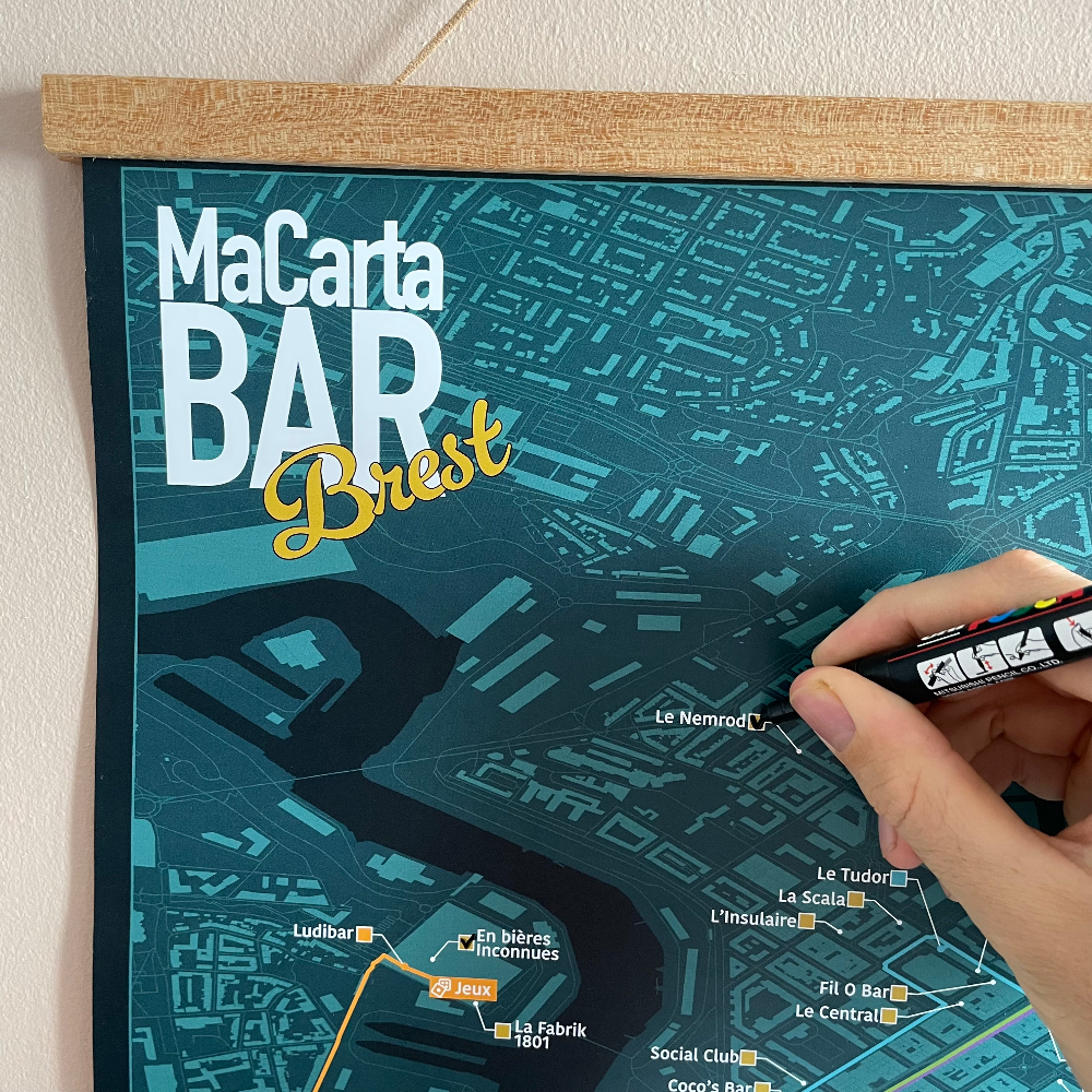 Carte des Bars de Brest