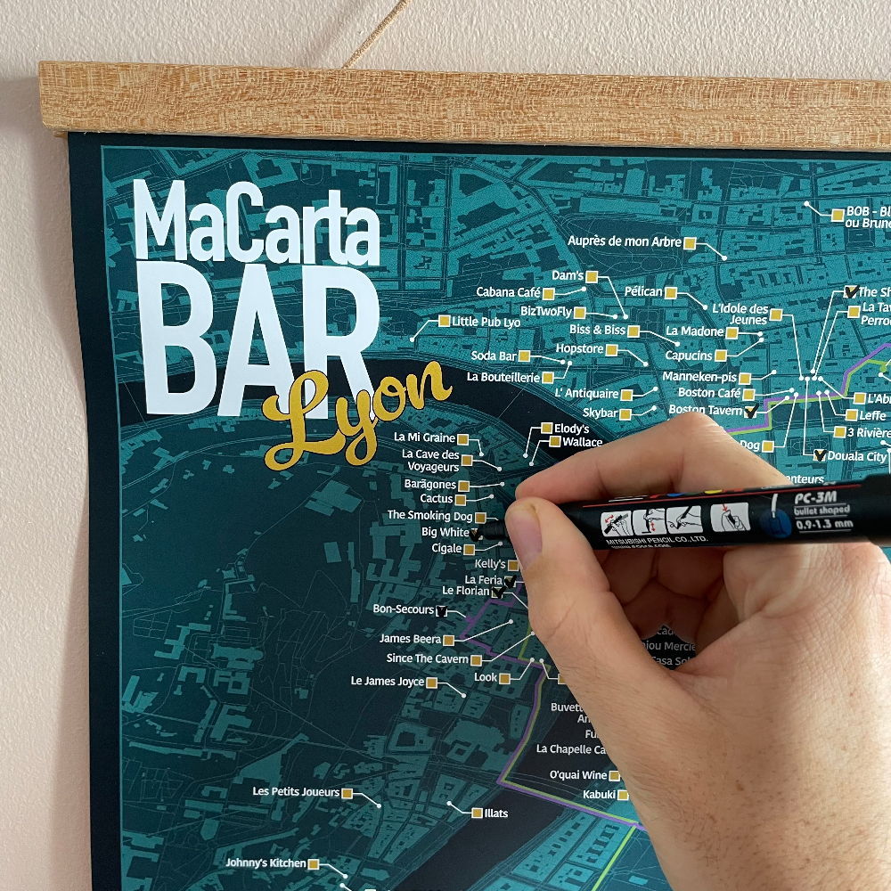 Carte des Bars de Lyon