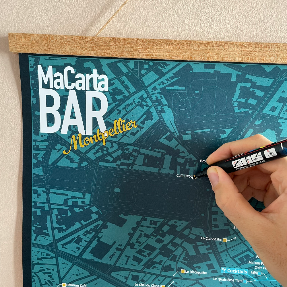 Carte des Bars de Montpellier