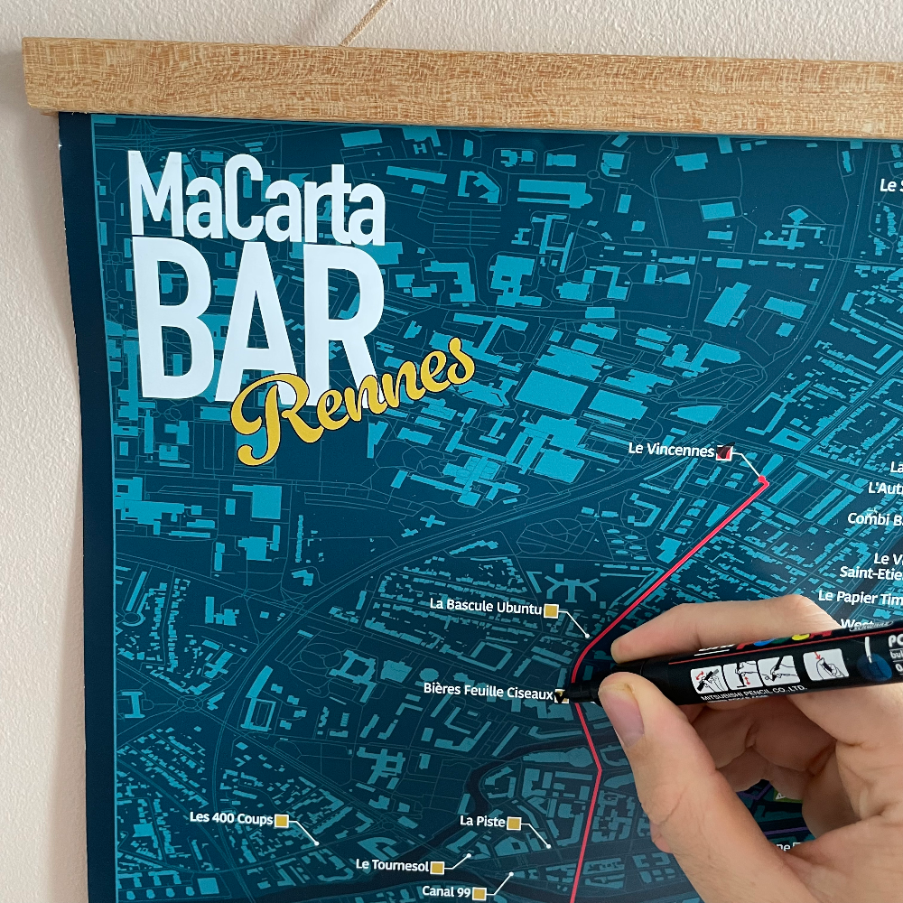 Carte des Bars de Rennes