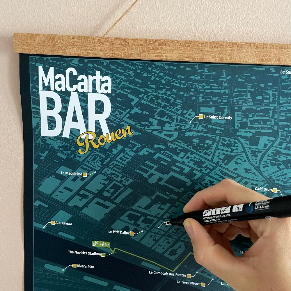 Carte des Bars de Rouen