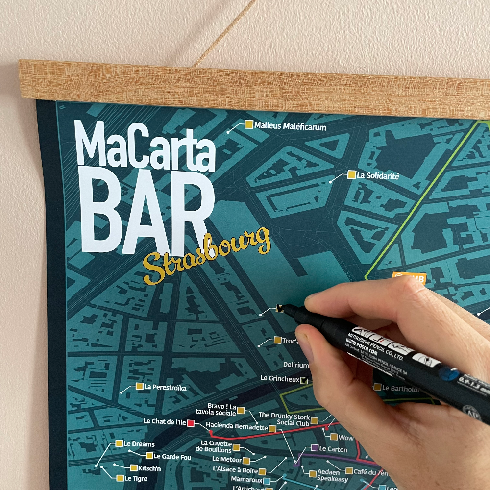 Carte des Bars de Strasbourg