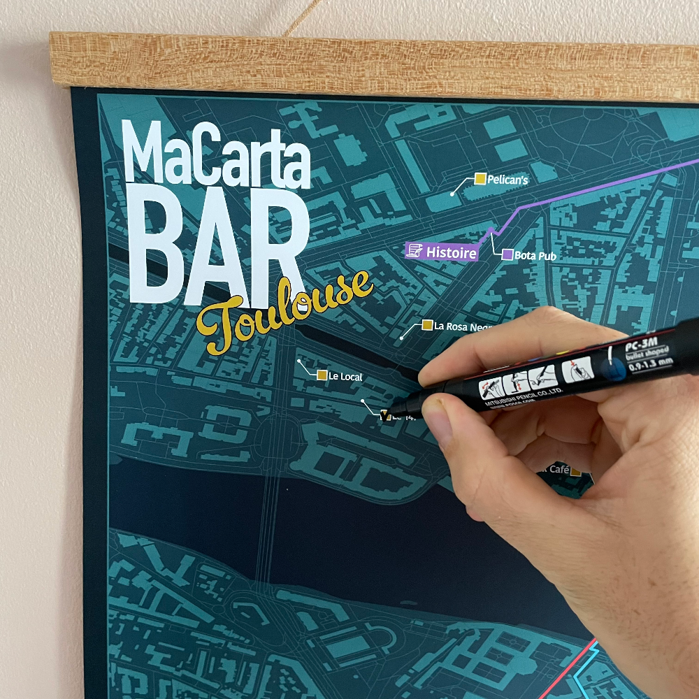 Carte des Bars de Toulouse