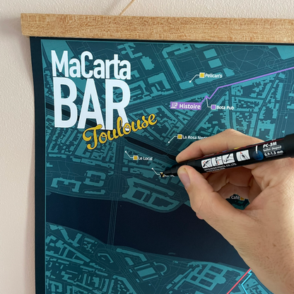 Carte des Bars de Toulouse