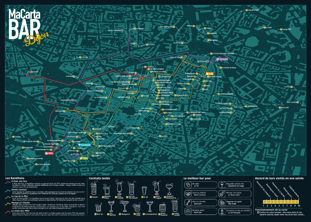 Carte des Bars de Dijon