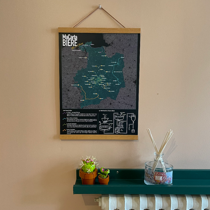 Carte des Bière Ille-et-Vilaine (40 brasseries à cocher)