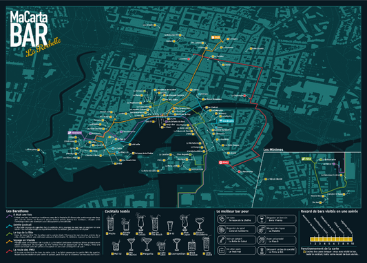Carte des Bars de La Rochelle