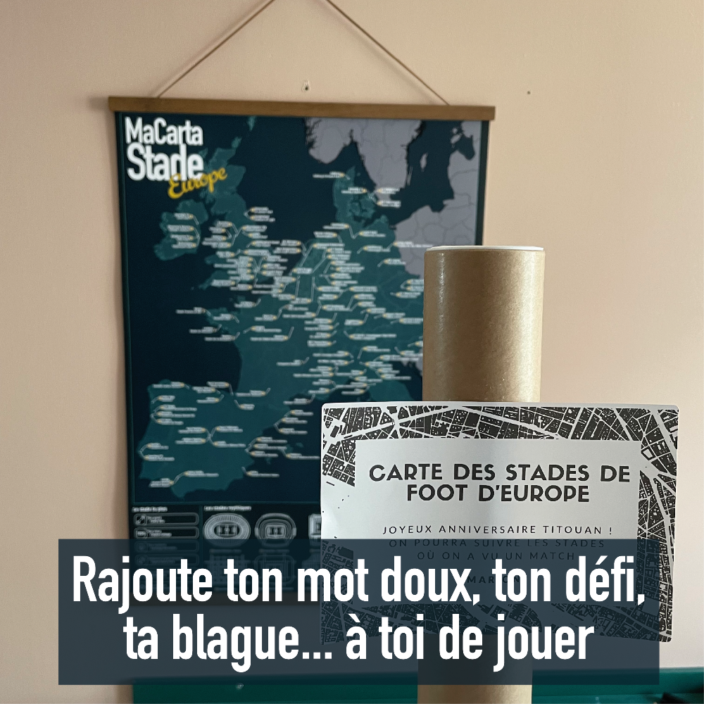 Carte des Stades de Foot d’Europe