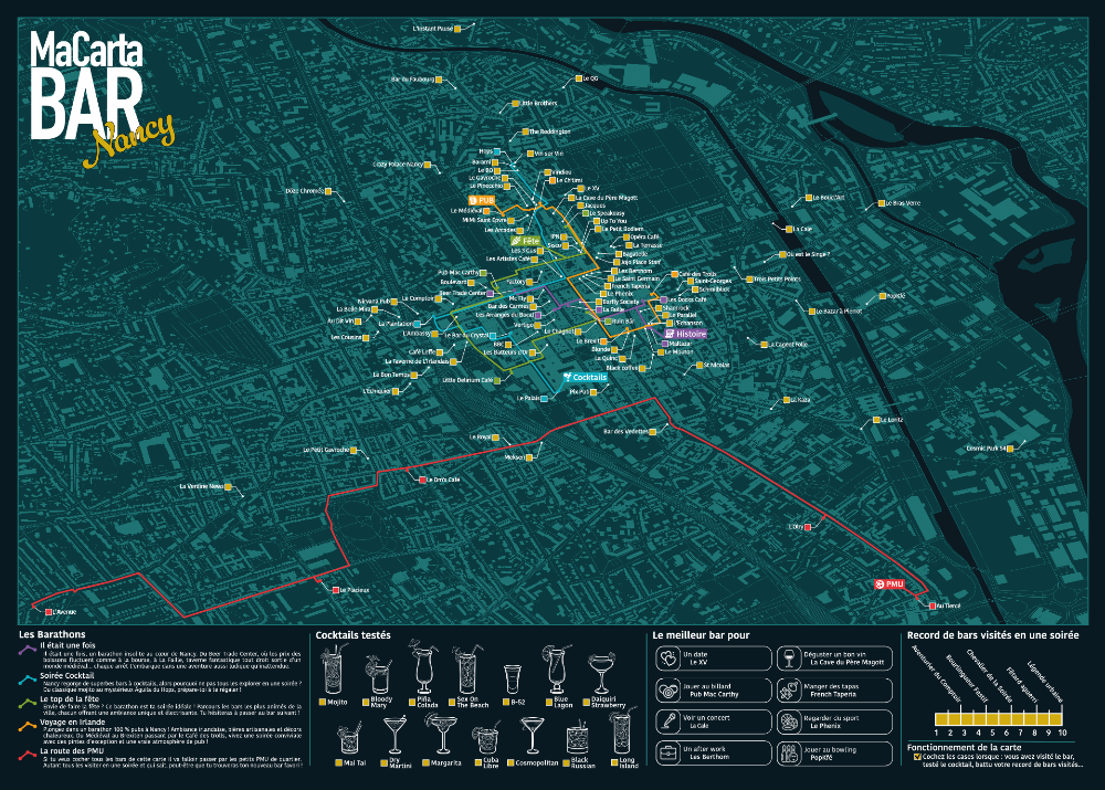 Carte des Bars de Nancy