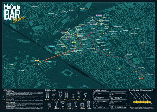 Carte des Bars de Reims