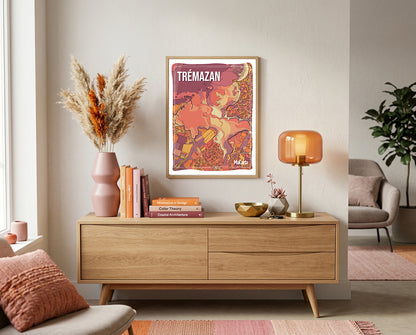 Affiche Plage de Trémazan – Landunvez | Affiche Bretagne réversible 30x40