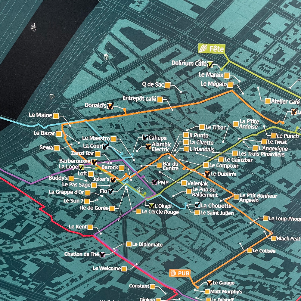Carte des Bars d'Angers