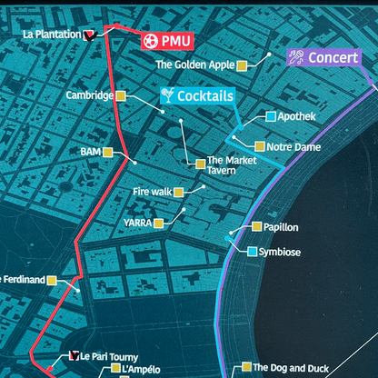 Carte des Bars de Bordeaux