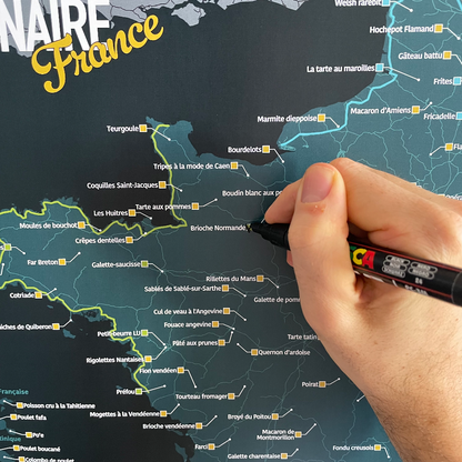 Carte des Spécialités Culinaires Françaises