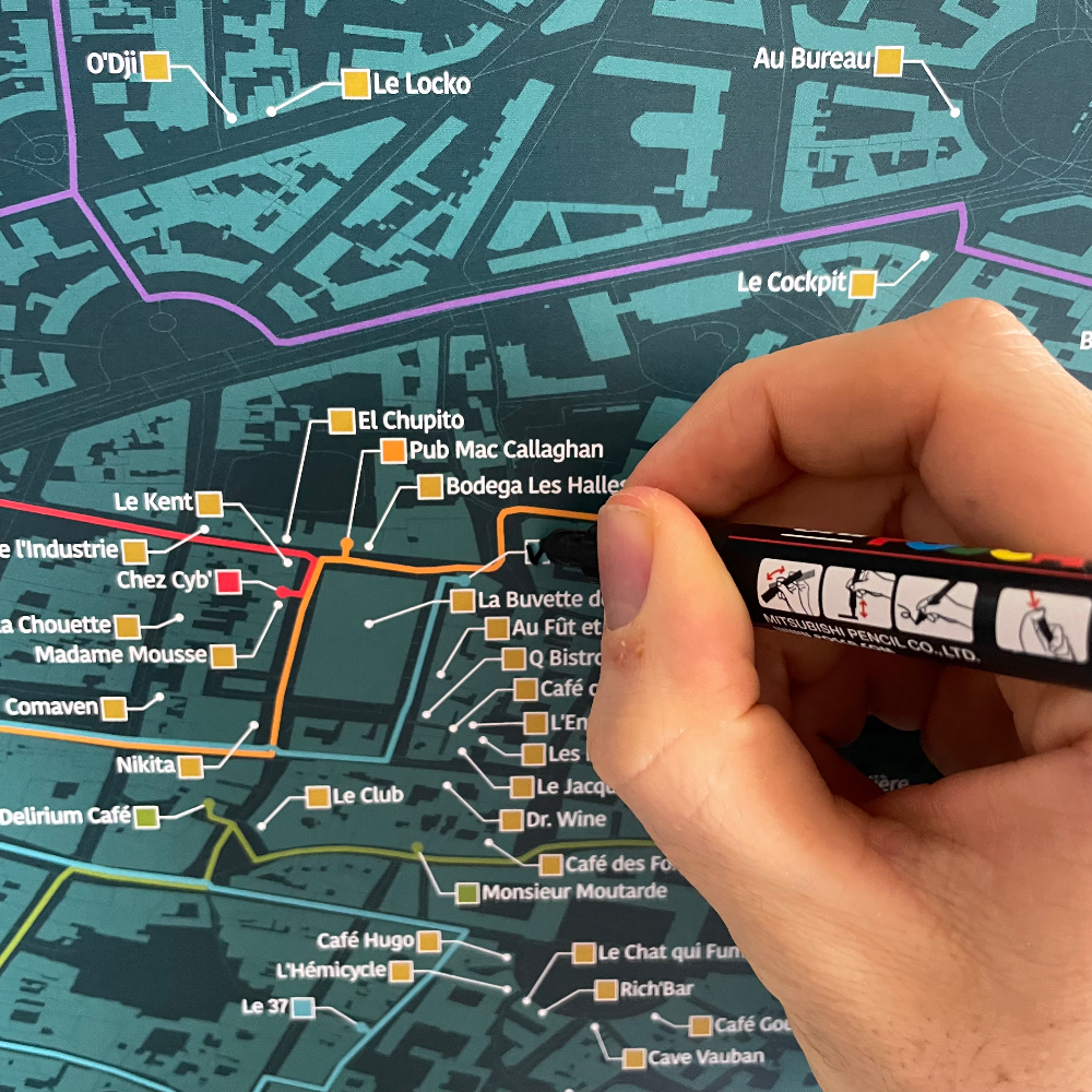 Carte des Bars de Dijon