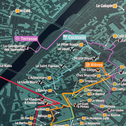 Carte des Bars du Mans