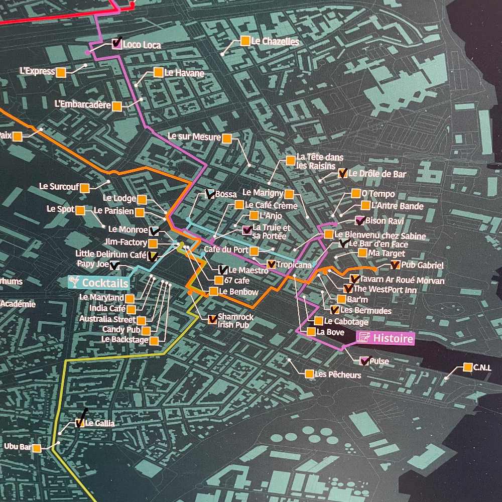 Carte des Bars de Lorient