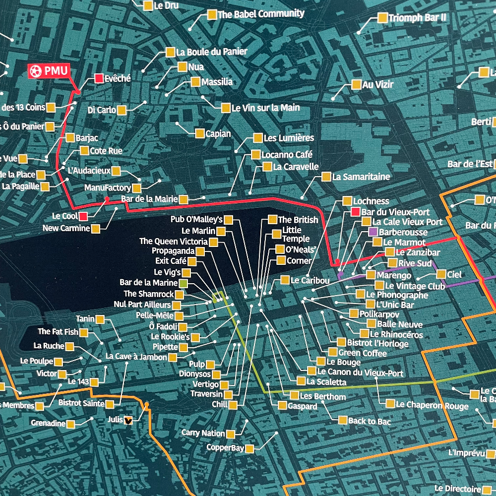 Carte des Bars de Marseille