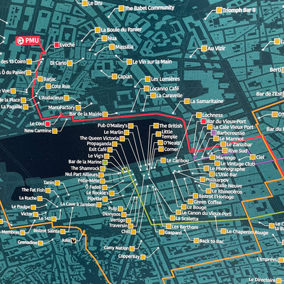 Carte des Bars de Marseille