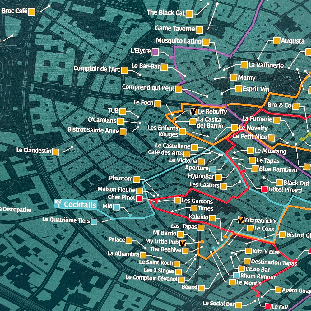 Carte des Bars de Montpellier