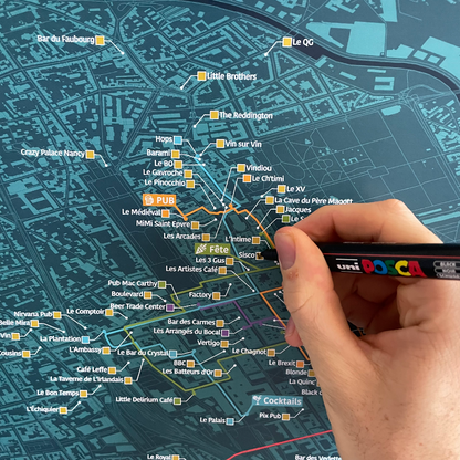 Carte des Bars de Nancy