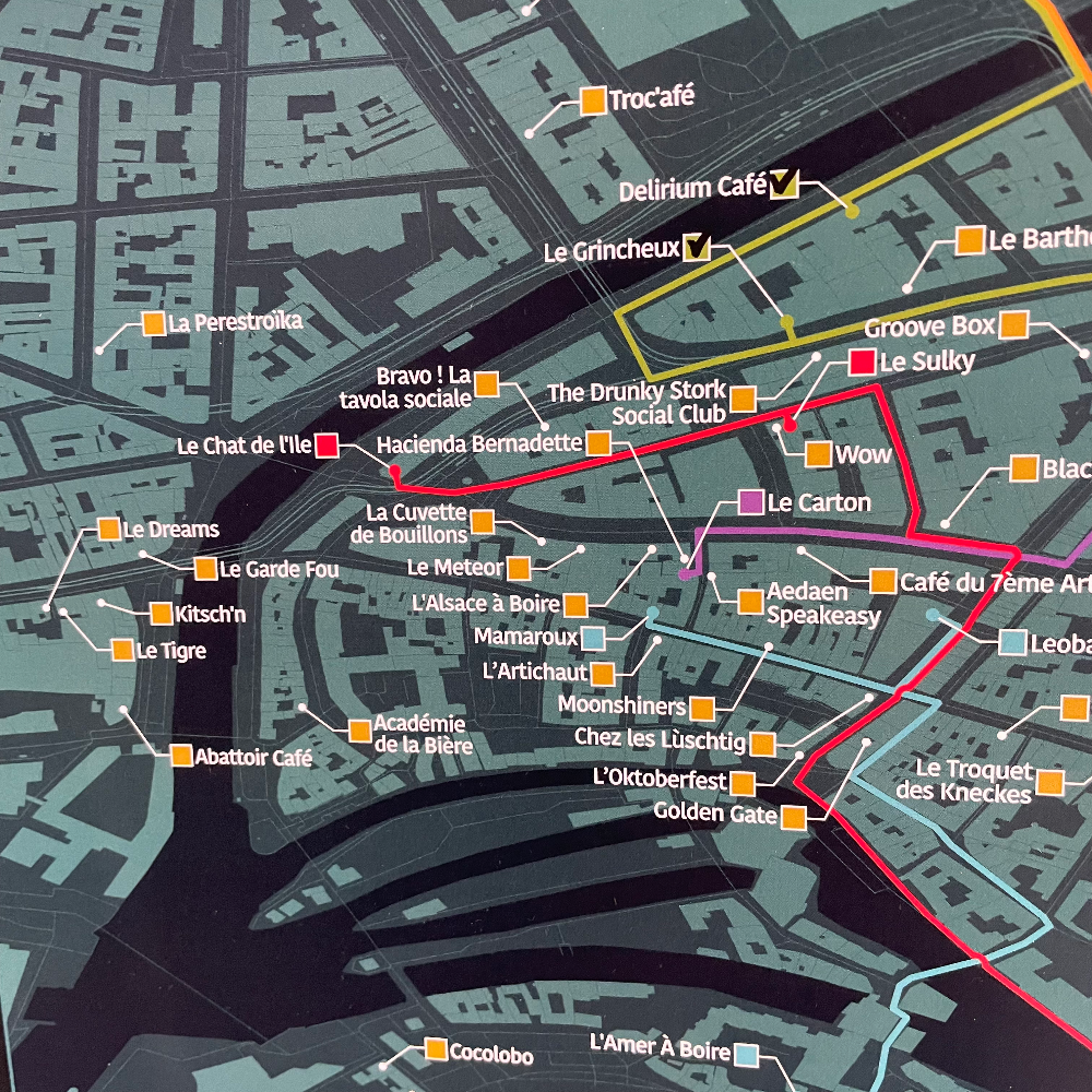 Carte des Bars de Strasbourg