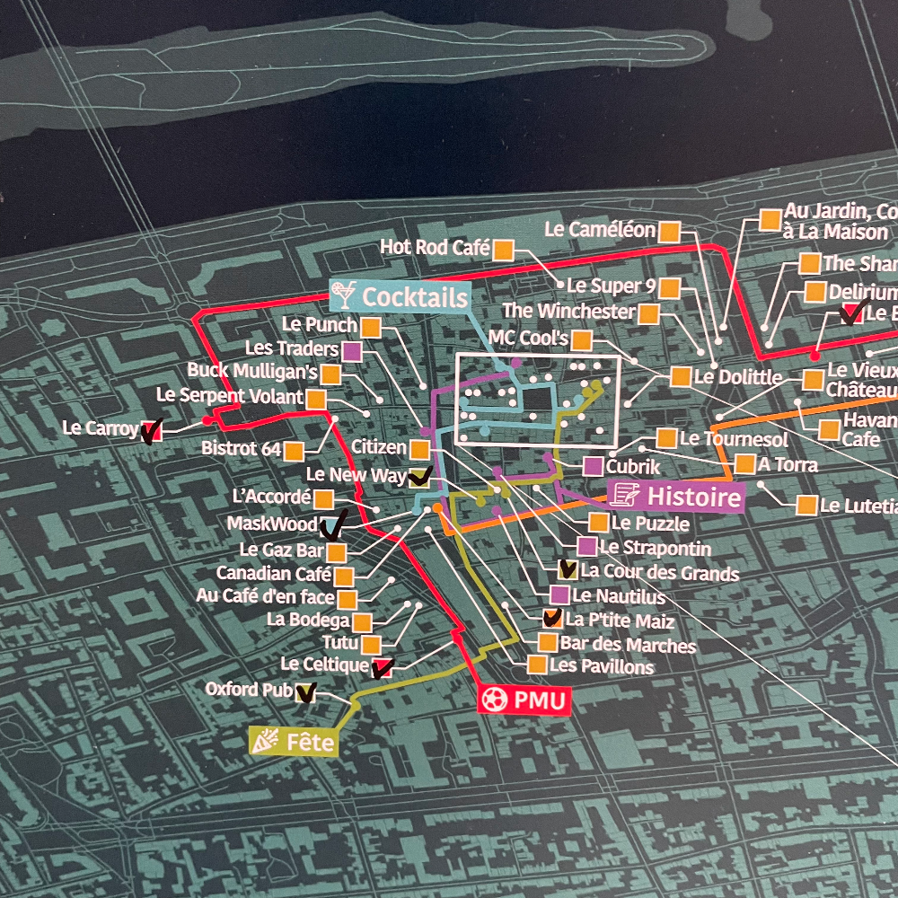 Carte des Bars de Tours