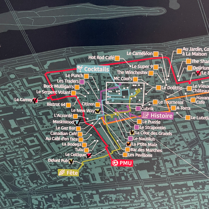 Carte des Bars de Tours